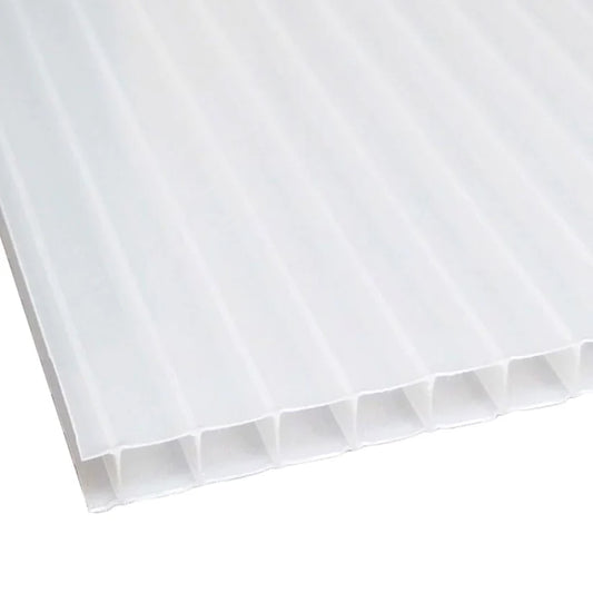 5/16 in. (8 mm) 48 in. x 96 in. Polycarbonate Opal twin-wall hollow sheet