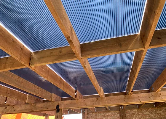 5/16 in. (8 mm) 48 in. x 144 in. Polycarbonate Bronze twin-wall hollow sheet